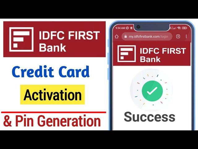 How To Activate IDFC FIRST BANK Credit Card CHECK  YOUR CREDIT CARDS OFFER https://rb.gy/qhkvv