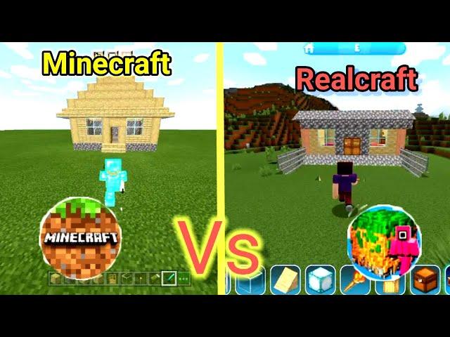 Minecraft Vs realcraft!who is best minecraft Vs New minecraft