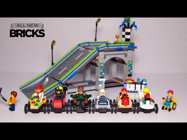 Lego City Soapbox Compilation with No Limits: Race Car Ramp Track