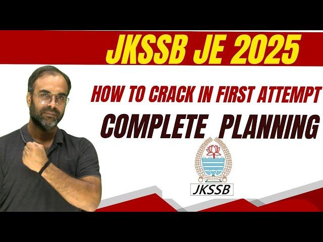 JKSSB JE 2025 | How to crack in First Attempt | #jkssbje #sureshsir