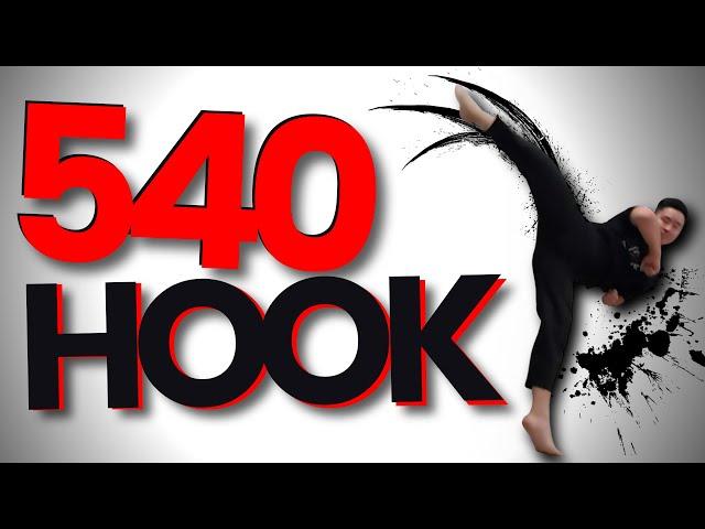 540 HOOK KICK FOR BEGINNERS | CHEAT 720 KICK | 5 SIMPLE STEPS | LEARN FAST