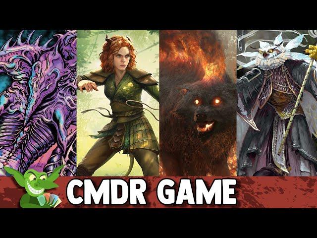 Sliver Overlord vs Doric vs Wildsear vs Breena EDH / CMDR game play for Magic: The Gathering