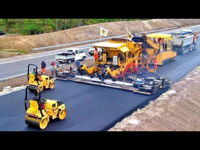 Amazing Modern Asphalt Road Construction Technology - Incredible Fastest Road Paving Machines