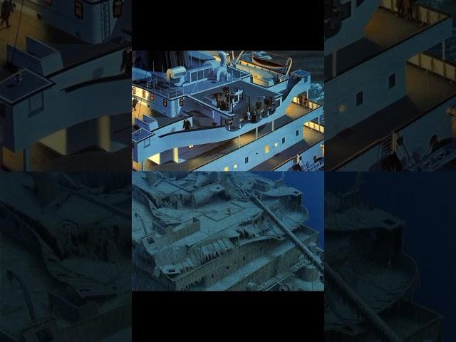 Titanic Then vs Now #shortvideo #shorts #titanic #sea #unsinkable