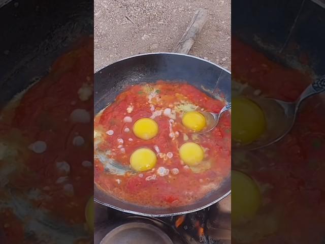 Making an omelet with farm#مزرعه #املت_آتیشی #طبعیت #nature#asmr #farm#countrysidelife life#omelette