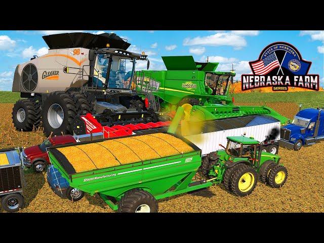 RECORD SETTING Harvest In NEBRASKA | GLEANER DEMO!!