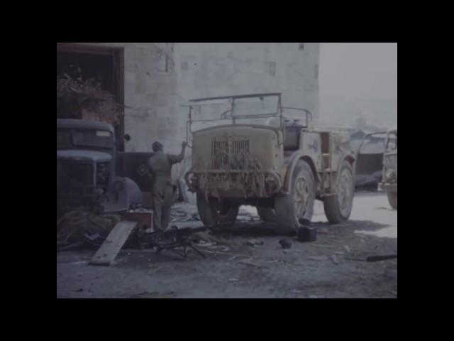 Ruins of Messina, Sicily 1943 - Original Color Footage [ WWII Documentary ]