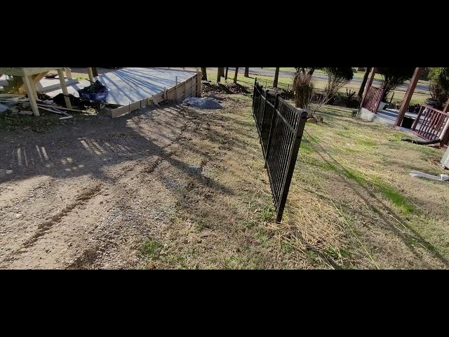 while putting the property boundary markers back up .. Karen got upset