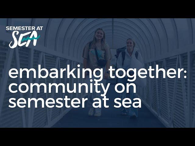 Semester at Sea Students Light Up with New Connections | Fall 2024 Embarkation Day
