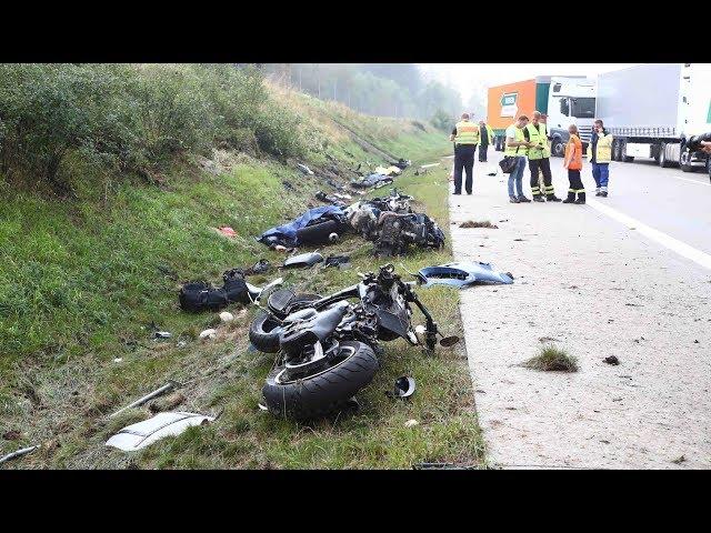 HORROR-UNFALL: Vier getötete Motorradfahrer auf A9