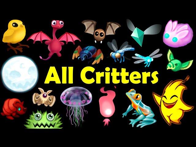 All Critters - All Islands (My Singing Monsters) 4k