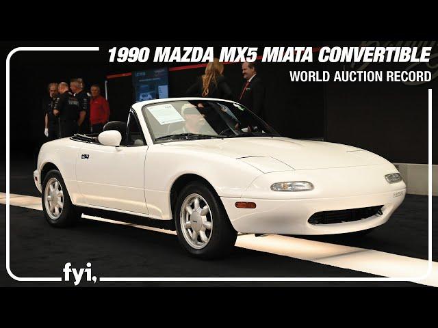 WORLD AUCTION RECORD - Tyler Hoover's 1990 Mazda MX5 Miata Convertible - BARRETT-JACKSON HOUSTON