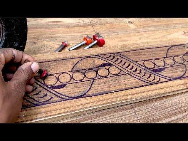 Amazing wood carving designs with router machine bits.