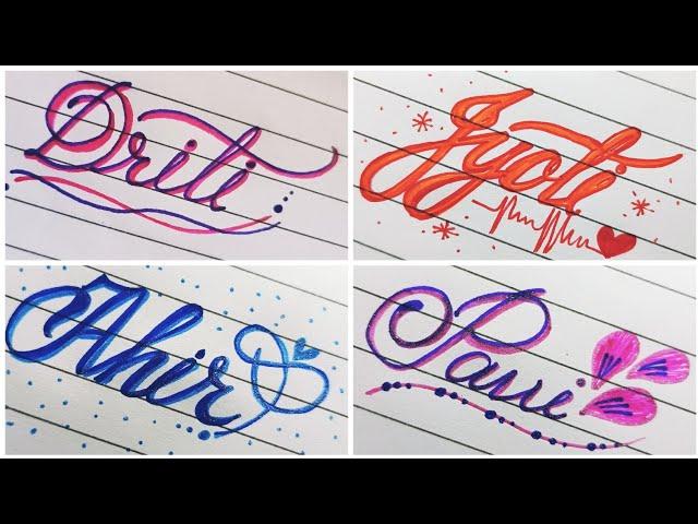 Calligraphy name writing | satisfying video. Comment your Name (⁠⁠^⁠‿⁠^⁠).