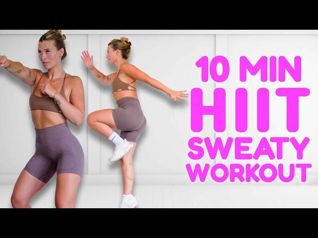 10 MIN KILLER HIIT Full Body Workout - All Standing, No Equipment, No Repeat