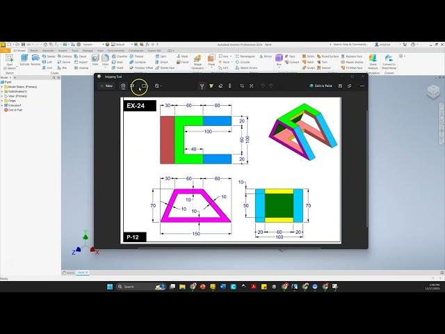 Exercise 24 Autodesk Inventor