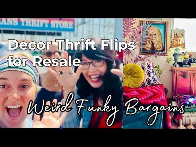 Thrift Flipping / Reselling / Decorating /Weird Funky  Thrift Store Bargains