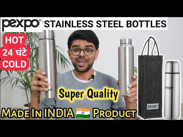 Pexpo Stainless Steel Bottles | Super Quality & Made in India | Thermosteel Flip Lid Bottle 1000 ML