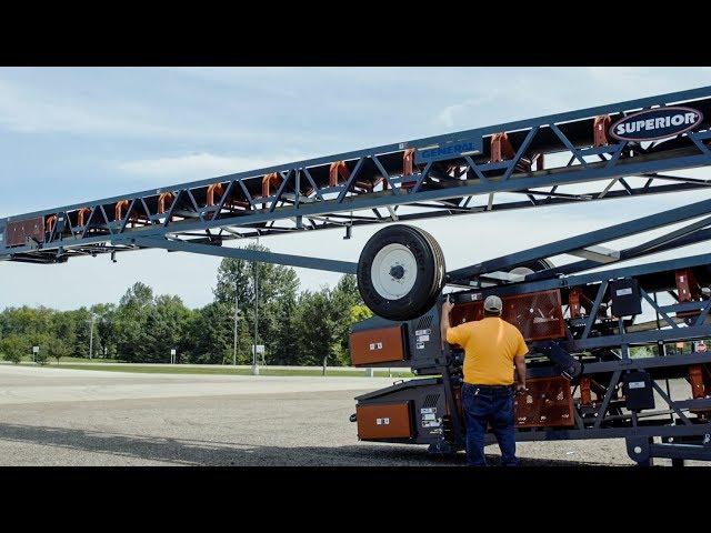 Unpacking Slide-Stac™ Stacking Conveyors From Transport to Operation Modes