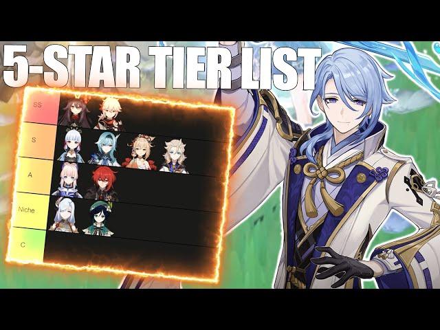 I Maxed Every 5-Star - Here's My Tier List (Genshin Impact)