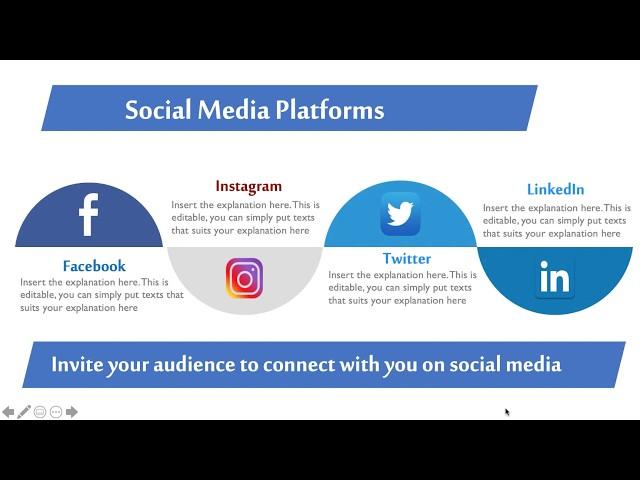 How to Create an Interactive Social Media Slide in your Presentation