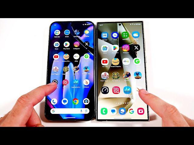 Pixel 9 Pro XL vs Galaxy S24 Ultra Speed Test