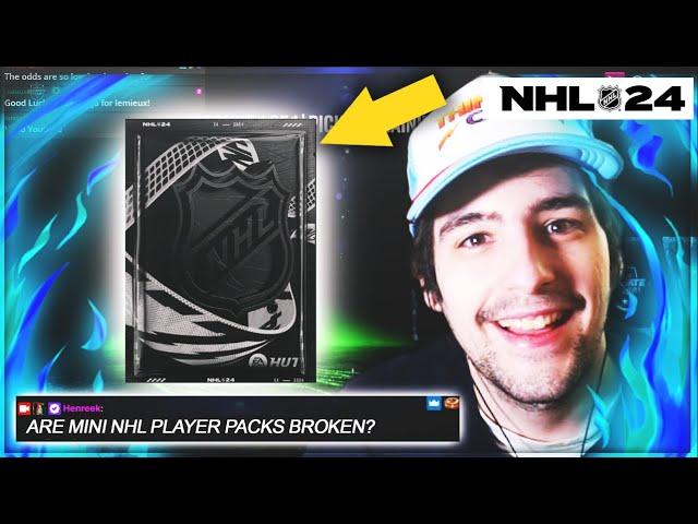 ARE MINI NHL PLAYER PACKS BROKEN? NHL 24 HUT PACK OPENING!