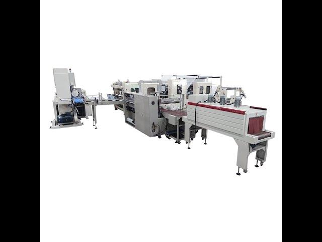 High speed automatic labeling maxi roll paper making machine production line