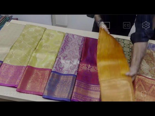 Semi Kanjivarm Sarees for festival l Saree shop in Bangalore #bengaluruvlogsinkannada