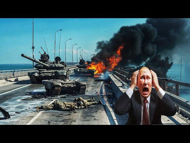 Crimean Bridge Gone Forever! Ukrainian F-16s Destroy Crimean Bridge