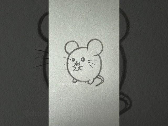 Cute Things to Draw When Bored - day 42 #easy #cute #sketch #art #drawing #tutorial #cutethings #rat