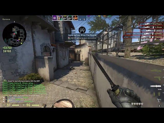 Insane CS:GO AWP 1 Shot 5 kills in FACEIT match