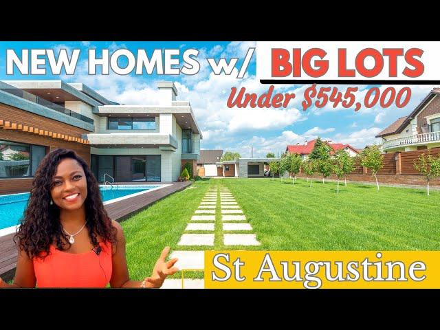 St Augustine FL NEW HOME Construction ON LARGE Property For Sale | St Augustine New Home