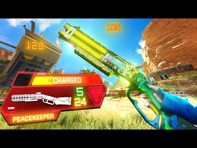 *new* 2 SHOT Mythic Peacekeeper is BROKEN in Apex Legends