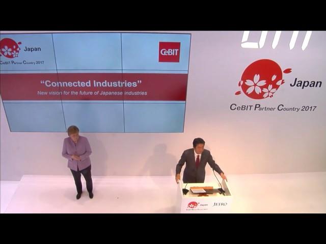 Cebit2017 Merkel Abe Press conference