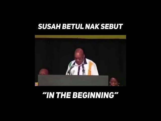 In The Beginning - South Africa President Jacob Zuma