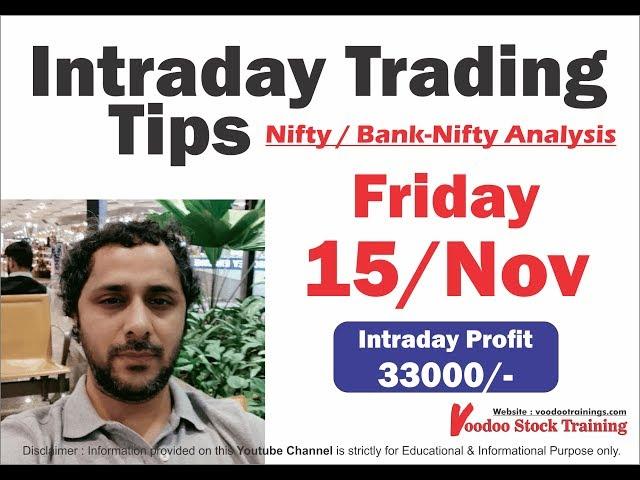 Intraday Jackpot's for 15 Nov | Free Intraday Tips | Intraday Trading Strategies For Beginners