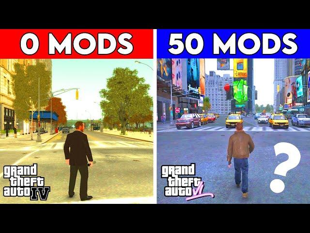 I INSTALLED 50 MODS IN GTA 4  | GTA 6 Graphics In GTA 4  | Better Than GTA 5?