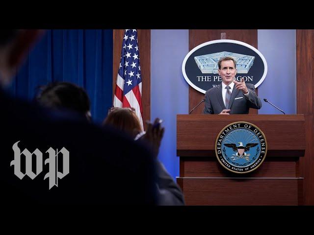 Afghan reporter gets emotional during Pentagon news briefing