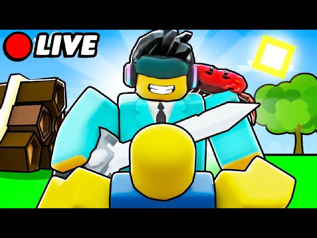 Roblox Bedwars Live Playing with Viewers Kit Giveaway  BANNED