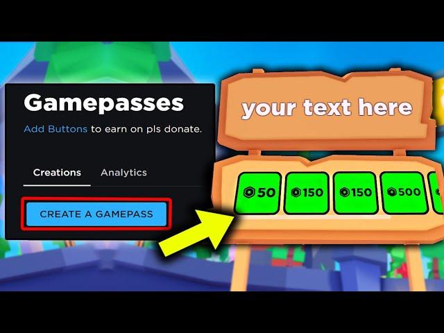 How To Make A GAMEPASS in PLS DONATE... (2024)