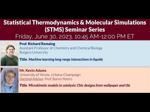 STMS 2023: Prof. Richard Remsing and Mr. Kevin Adams