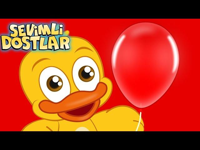 Kırmızı Balonum | Sevimli Dostlar ile renkleri öğreniyorum | Learn Colors Kids Songs Nursery Rhymes