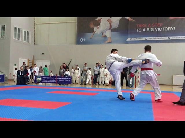 Маваши Гери / Mawashi Geri. Чемпионат г. Уфы по каратэ среди мужчин.