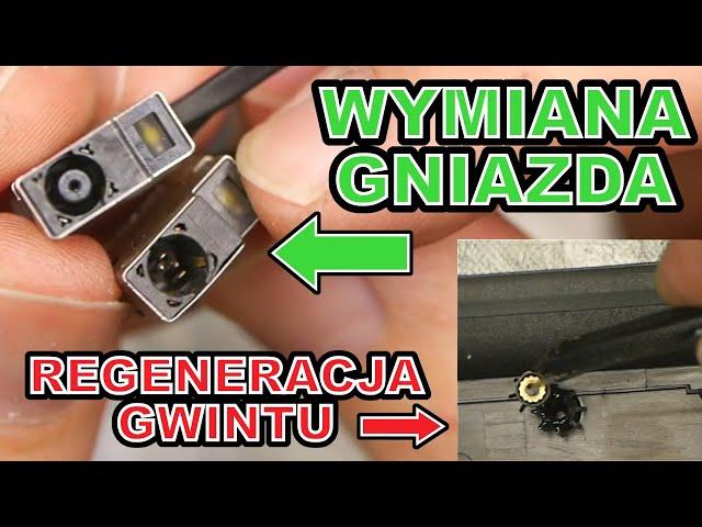 Jak wymienić gniazdo ładowania w laptopie HP? Jak zregenerować gwinty? Naprawa i wymiana pasty!