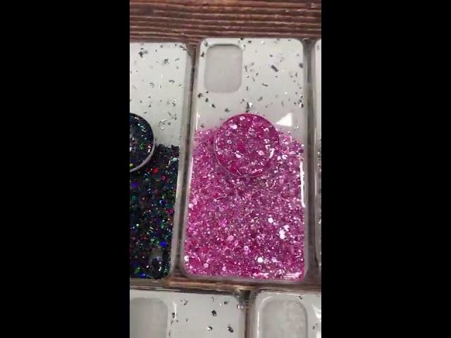 Glitter mobile back cover with pop socket | #Celltophone