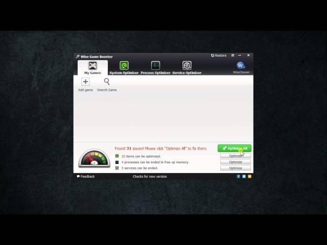 How to Optimize Your PC for Gaming - Wise Game Booster Tutorial