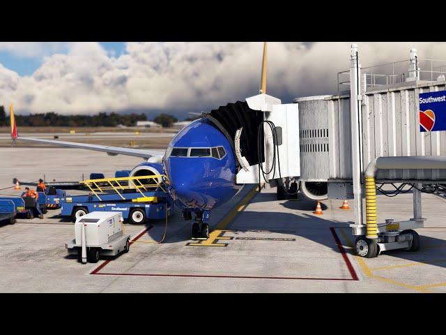 Southwest 737-800 ULTRA Realistic BNA to TPA Full Flight | BEAUTIFUL Graphics In 4K