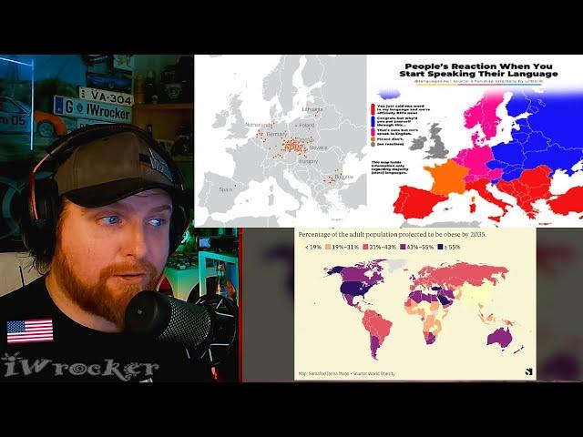 American Reacts to Honest Maps of The World..