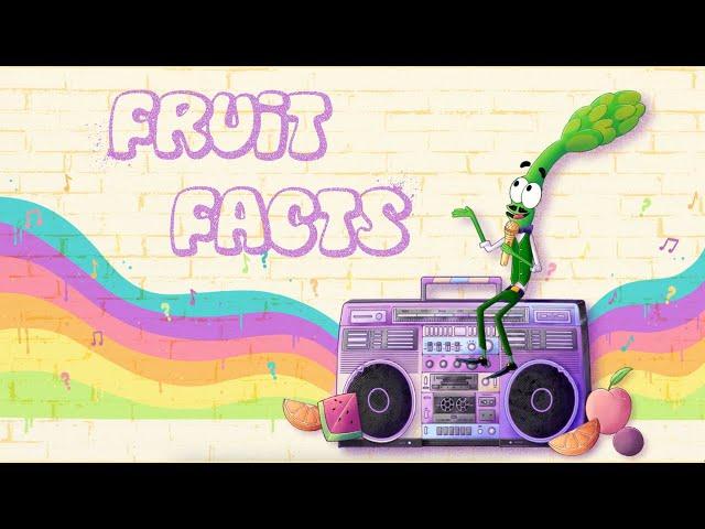 The Vegetable Plot | "Fruit Facts" | Animated lyric video | Funny kids rap song about fruit